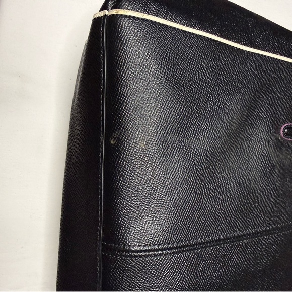 Coach Christie Carryall Satchel Small Black/Pink/White Edging w/Hangtag - Picture 8 of 13